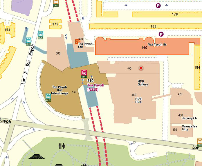 Toa Payoh MRT Map